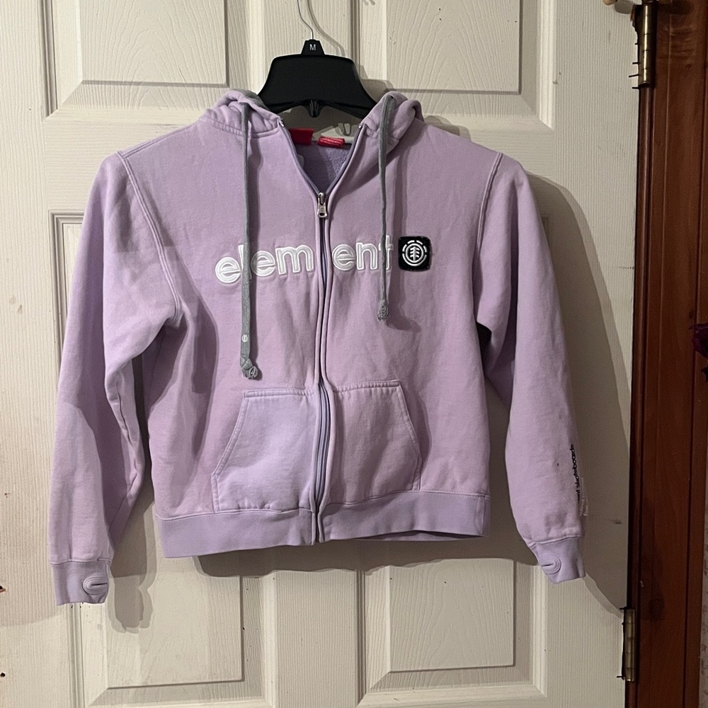 Element Lavender Zip-Up Hoodie with Thumb holes